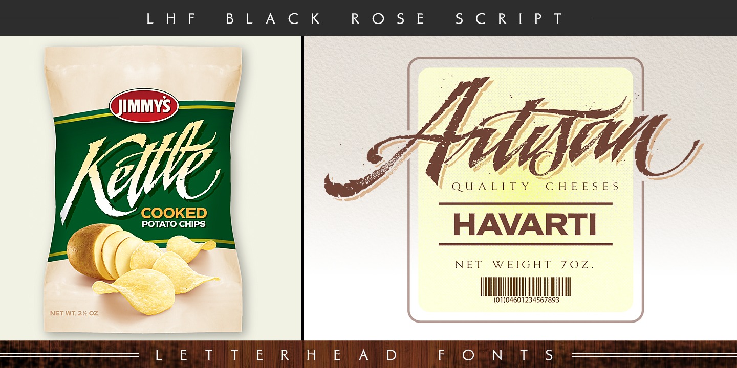 Ejemplo de fuente LHF Black Rose Script #9